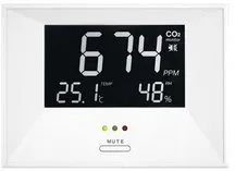 CO2 Messger&auml;t mit Temperatur und Feuchtigkeitsanzeige